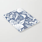 Neptune's joy blue damask reworked Notebook Gallery Image 2