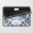 Neptune's joy blue damask reworked Laptop Sleeve Gallery Image 2