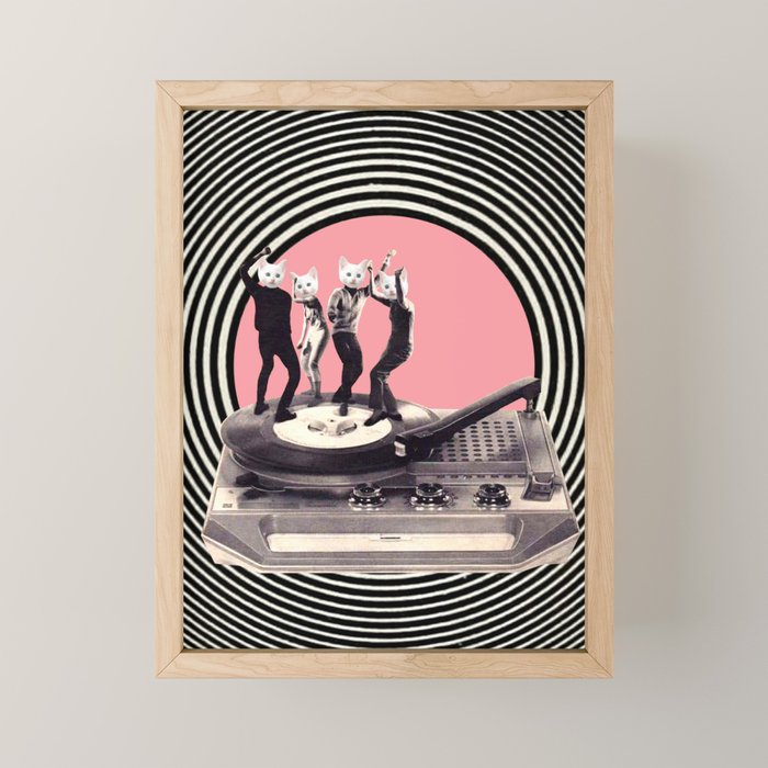 Groovy Cats Mini Art Print Gallery Image 1