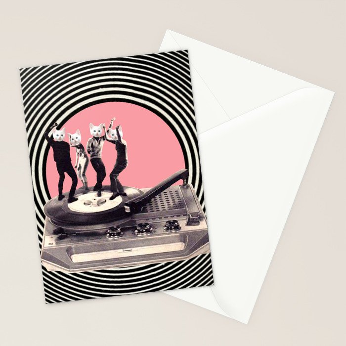 Groovy Cats Stationery Card Gallery Image 2