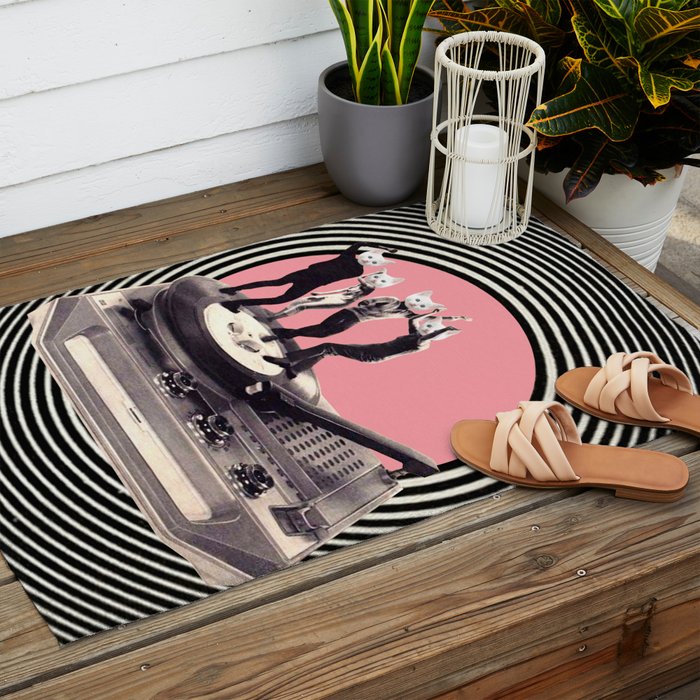 Groovy Cats Outdoor Rug Gallery Image 2