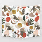 Elephant yoga 01 Wall Tapestry Gallery Image 4