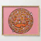 Disco Ball Jack O Lantern Serving Tray Gallery Image 1