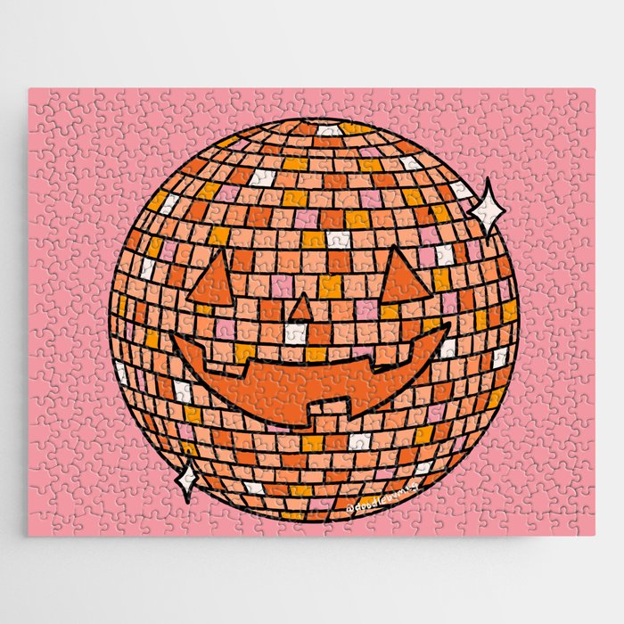 Disco Ball Jack O Lantern Jigsaw Puzzle Gallery Image 1