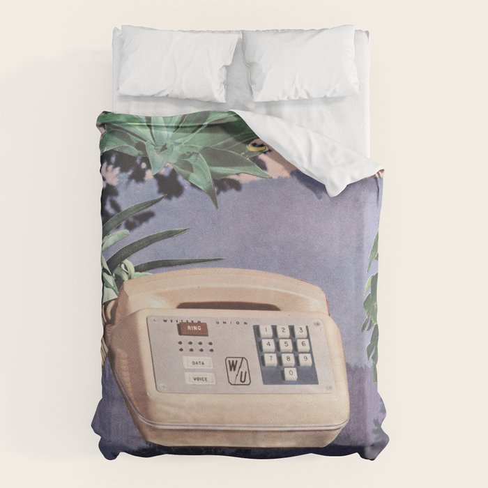 Late Nite Phone Talks Duvet Cover Gallery Image 1