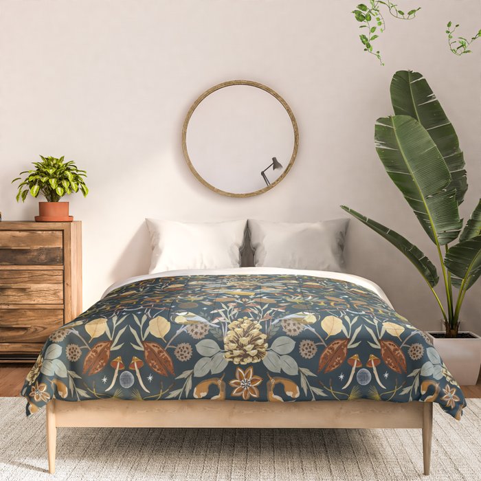 Birds in Autumn Night DP Comforter Gallery Image 3