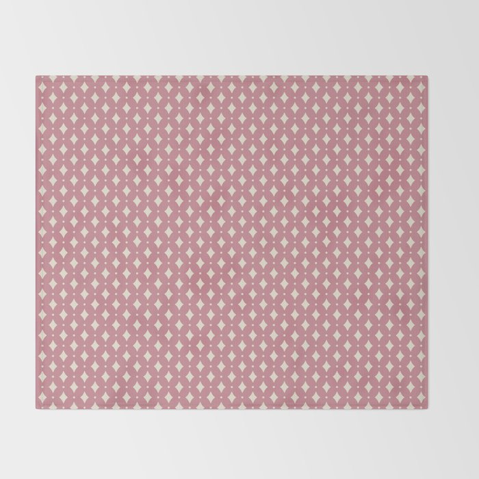 Vintage Stars VI Rose Throw Blanket Gallery Image 2