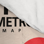 Tokyo subway map print. City metro alphabet poster, japan underground print, japanese city wall art. Comforter Gallery Image 4