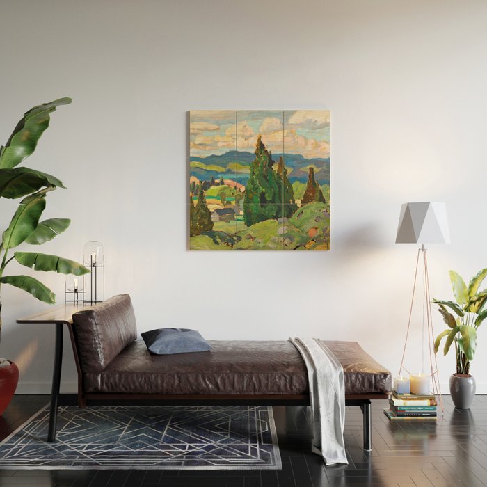 Canadian Landscape Franklin Carmichael Art Nouveau Post-Impressionism Wood Wall Art Gallery Image 2