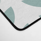 Scandinavian Mid Century Pattern 1950s Blue Desk Mat Gallery Image 4