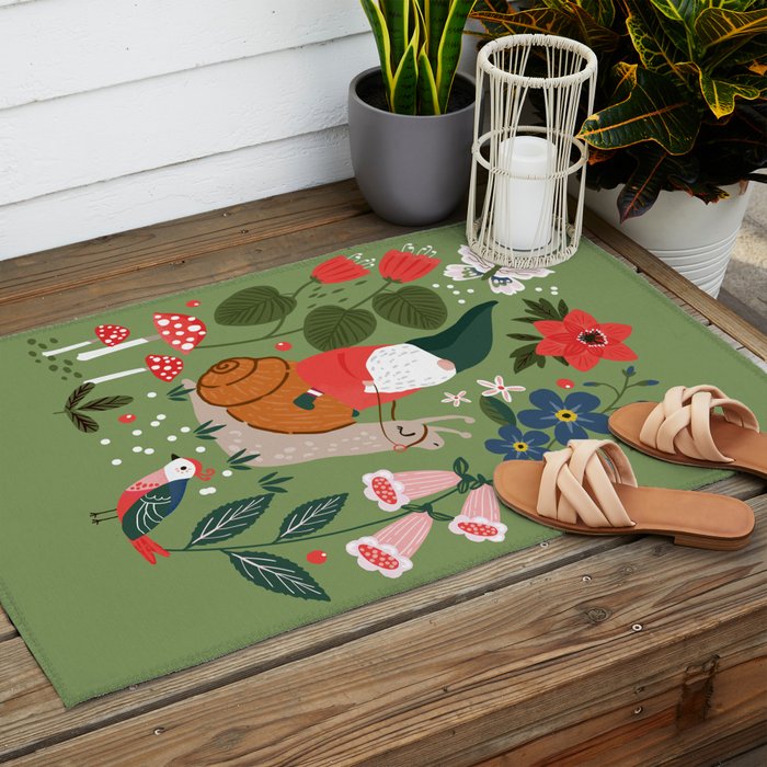 Garden Gnomes Outdoor Rug Gallery Image 2