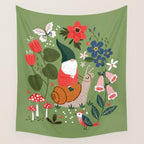 Garden Gnomes Wall Tapestry Gallery Image 4
