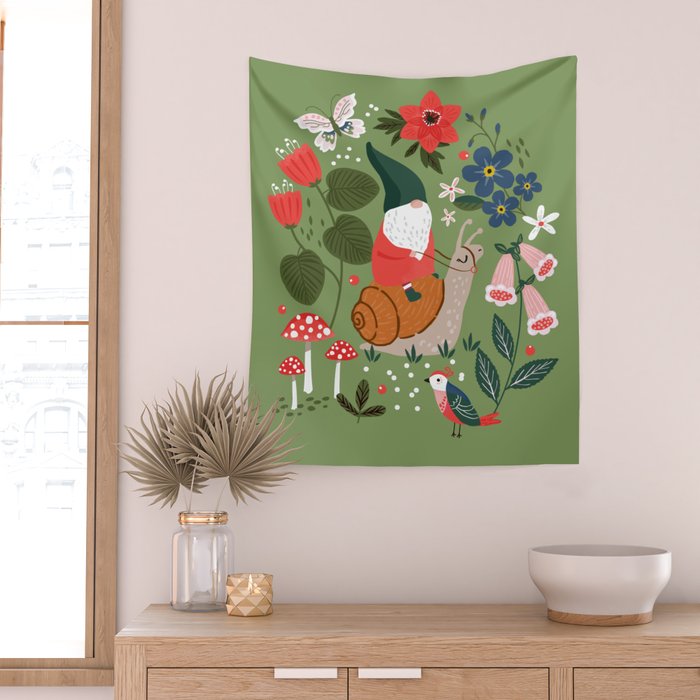 Garden Gnomes Wall Tapestry Gallery Image 2
