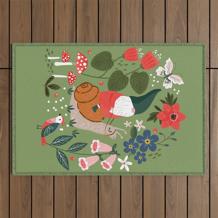 Garden Gnomes Outdoor Rug Gallery Image 1