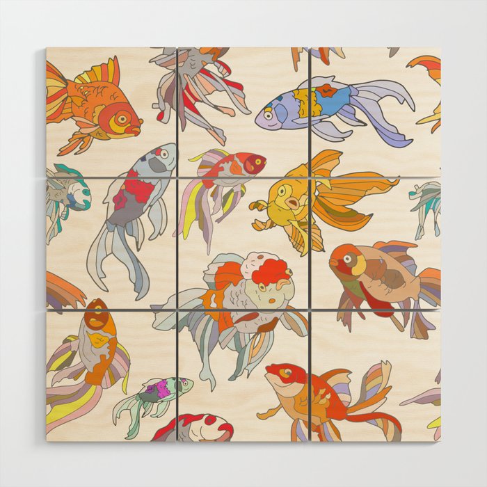 FISH FISH FISH Wood Wall Art Gallery Image 1