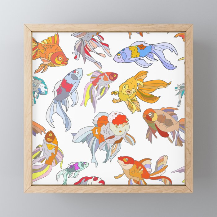 FISH FISH FISH Mini Art Print Gallery Image 1