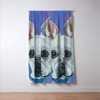 French Bulldog Oil Painting Portrait Window Curtain Gallery Image 3