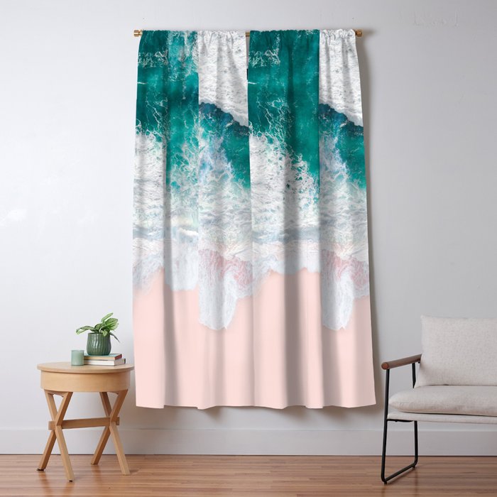 Pink Sand Beach Window Curtain Gallery Image 5