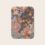 Brown floral Bath Mat Gallery Image 1