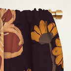 Brown floral Window Curtain Gallery Image 2