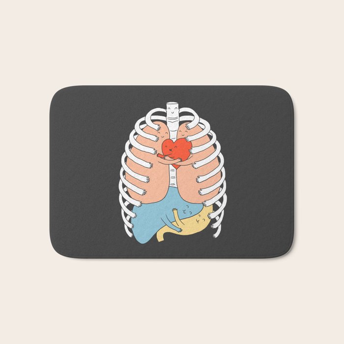 Hugs Keep Us Alive 2 Bath Mat Gallery Image 1
