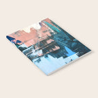 On the Dock: a pretty abstract design in blues and pinks by Alyssa Hamilton Art Notebook Gallery Image 2