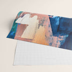 On the Dock: a pretty abstract design in blues and pinks by Alyssa Hamilton Art Wrapping Paper Gallery Image 2