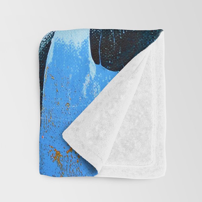 On the Dock: a pretty abstract design in blues and pinks by Alyssa Hamilton Art Throw Blanket Gallery Image 3