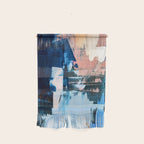 On the Dock: a pretty abstract design in blues and pinks by Alyssa Hamilton Art Wall Hanging Gallery Image 1