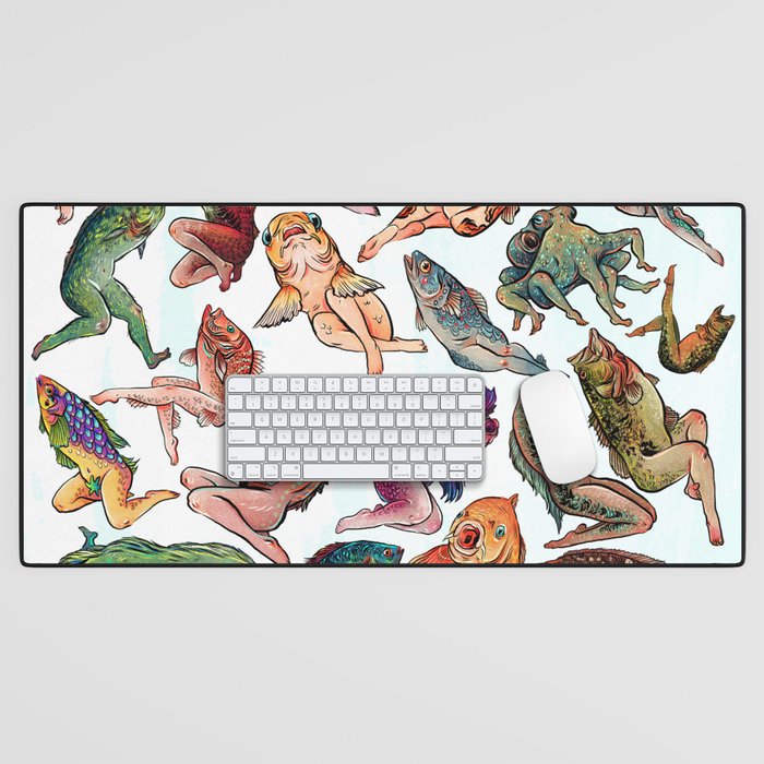 Reverse Mermaids Desk Mat Gallery Image 1