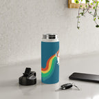 Fat Unicorn on Rainbow Jetpack Water Bottle Gallery Image 5