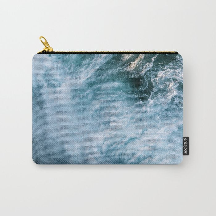 Wave in Ireland during sunset - Oceanscape Carry All Pouch Gallery Image 1