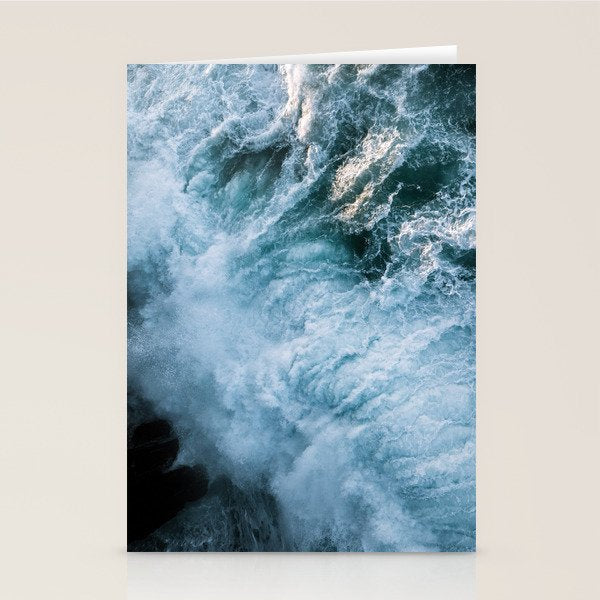 Wave in Ireland during sunset - Oceanscape Stationery Card Gallery Image 2