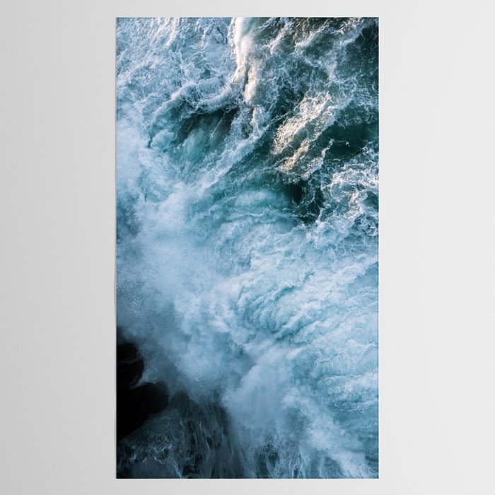 Wave in Ireland during sunset - Oceanscape Tablecloth Gallery Image 2