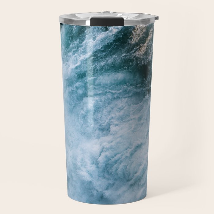 Wave in Ireland during sunset - Oceanscape Travel Mug Gallery Image 1