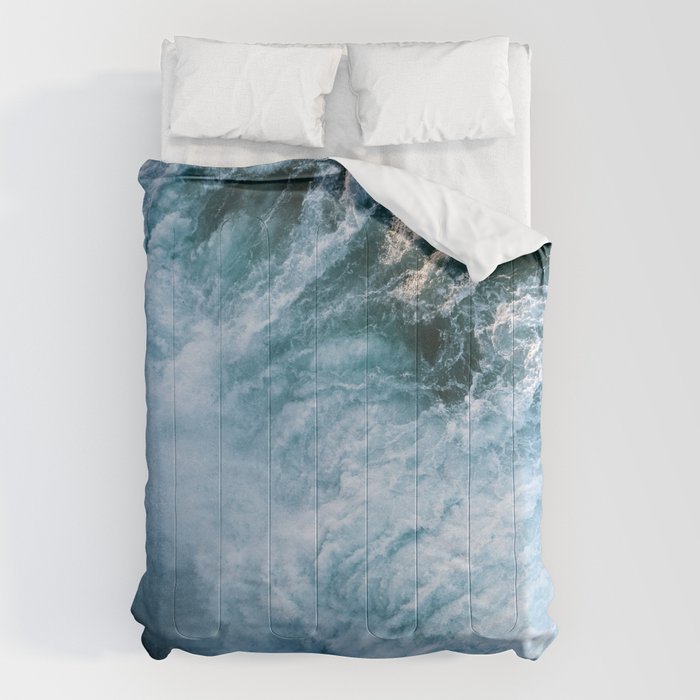 Wave in Ireland during sunset - Oceanscape Comforter Gallery Image 6