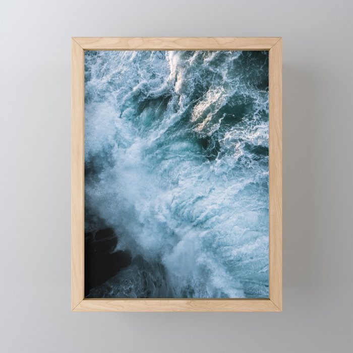 Wave in Ireland during sunset - Oceanscape Mini Art Print Gallery Image 1