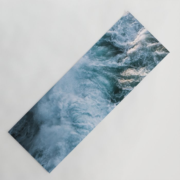 Wave in Ireland during sunset - Oceanscape Yoga Mat Gallery Image 1