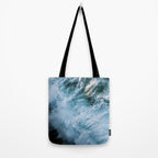 Wave in Ireland during sunset - Oceanscape Tote Bag Gallery Image 2