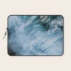 Wave in Ireland during sunset - Oceanscape Laptop Sleeve Gallery Image 1