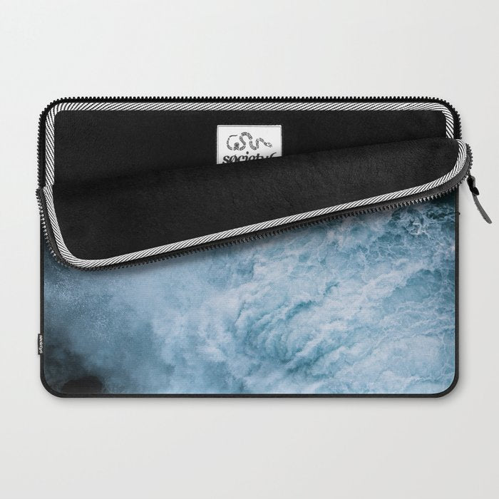 Wave in Ireland during sunset - Oceanscape Laptop Sleeve Gallery Image 2
