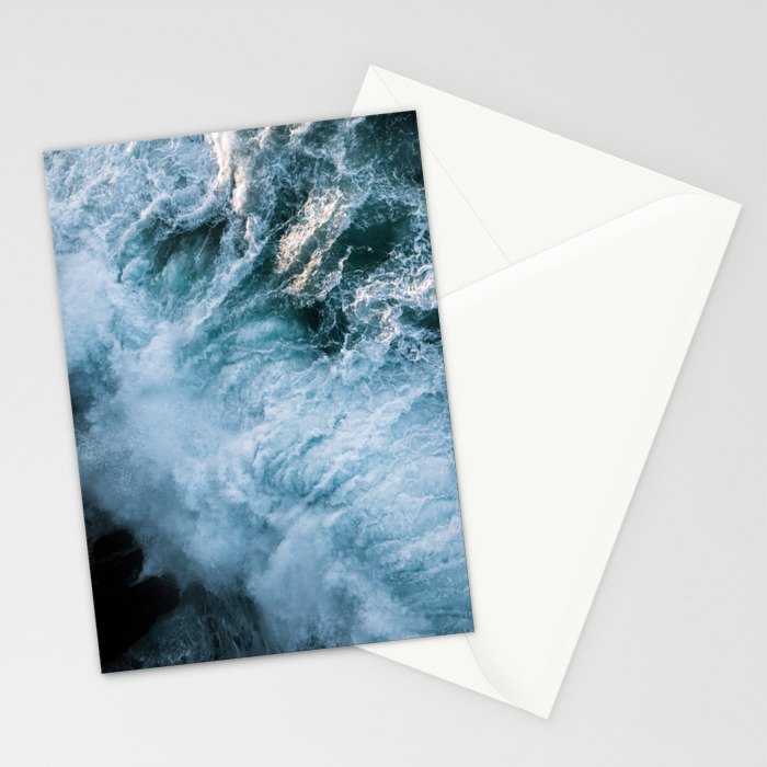 Wave in Ireland during sunset - Oceanscape Stationery Card Gallery Image 2