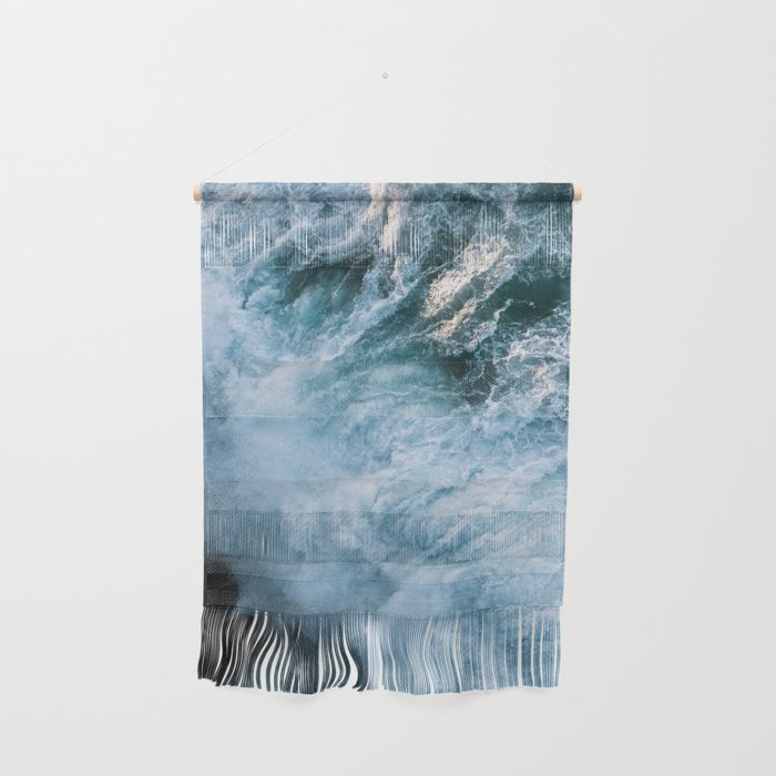 Wave in Ireland during sunset - Oceanscape Wall Hanging Gallery Image 1
