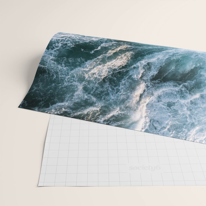 Wave in Ireland during sunset - Oceanscape Wrapping Paper Gallery Image 2