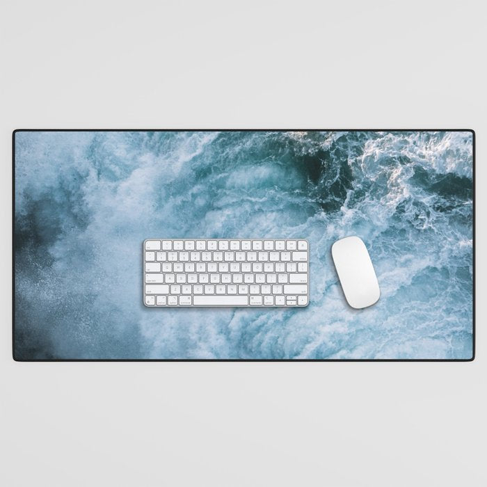 Wave in Ireland during sunset - Oceanscape Desk Mat Gallery Image 1