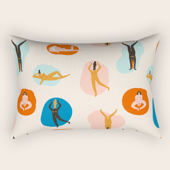 Hey, girls! Rectangular Pillow Gallery Image 2