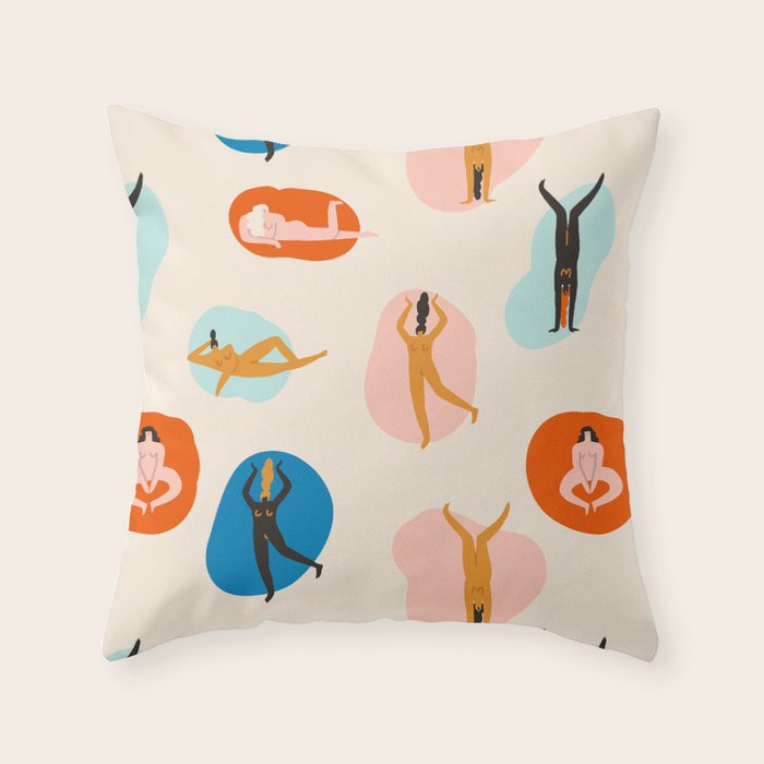 Hey, girls! Throw Pillow Gallery Image 1