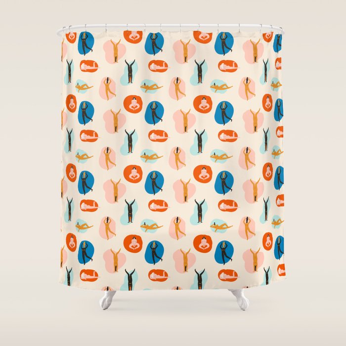 Hey, girls! Shower Curtain Gallery Image 1