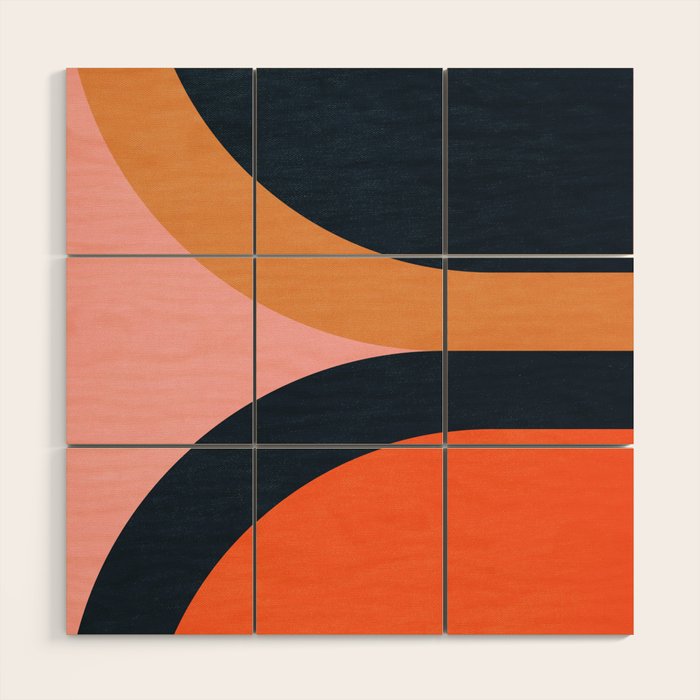 Mallorca: Bauhaus Abstraction 02 Wood Wall Art Gallery Image 1