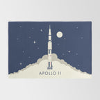 Apollo 11 Space - Saturn Rocket A Rug Gallery Image 2